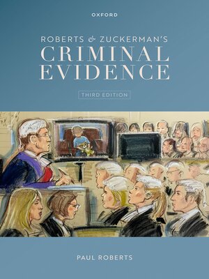 cover image of Roberts & Zuckerman's Criminal Evidence